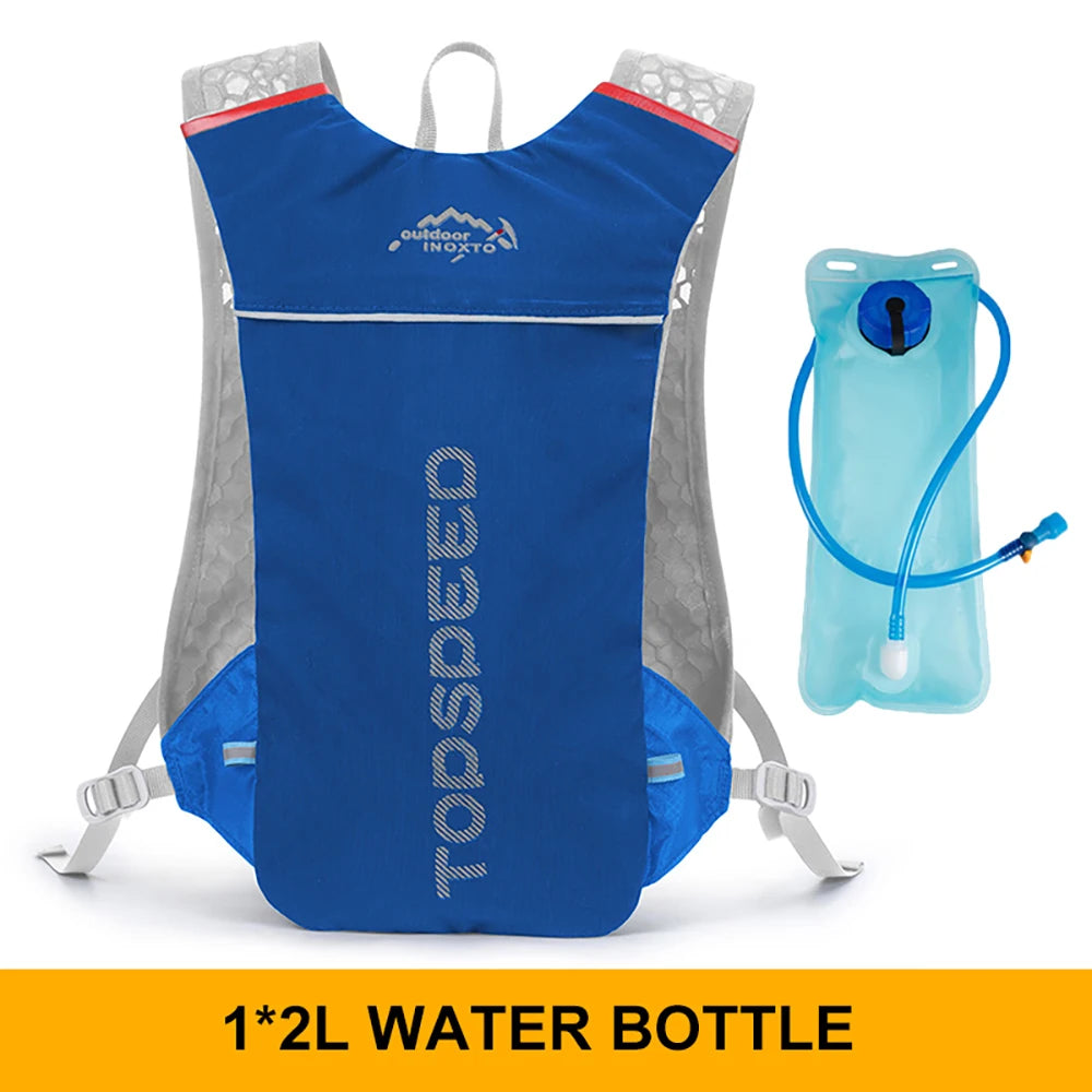 FanzyMarket 5L ultralight hydration running vest backpack, breathable trail and marathon jogging pack for men and women.