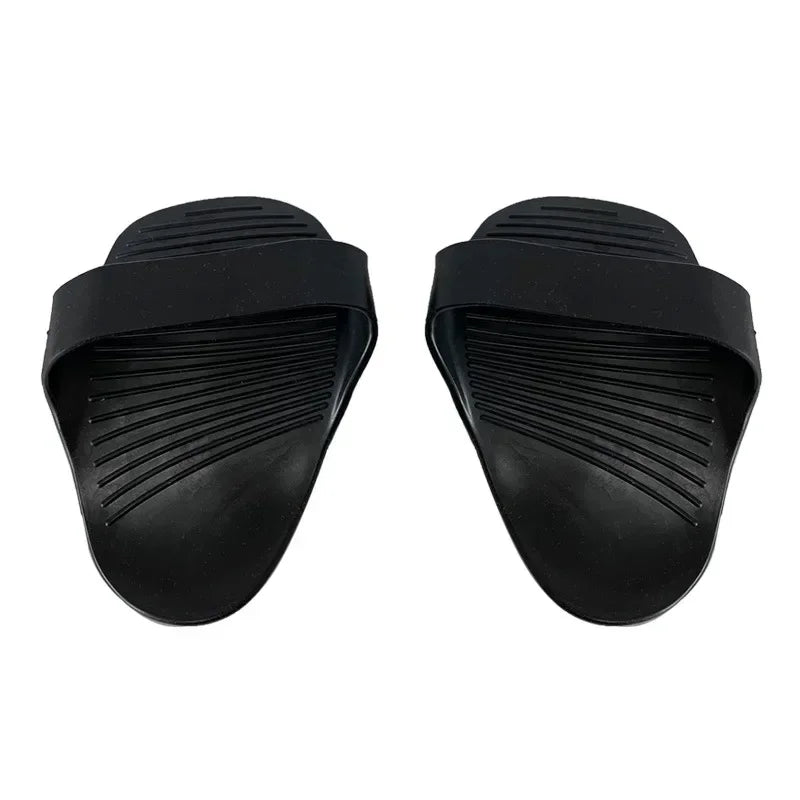FanzyMarket black silicone weight lifting grip pads with non-slip design, palm protectors for dumbbell, pull-up, and strength training.