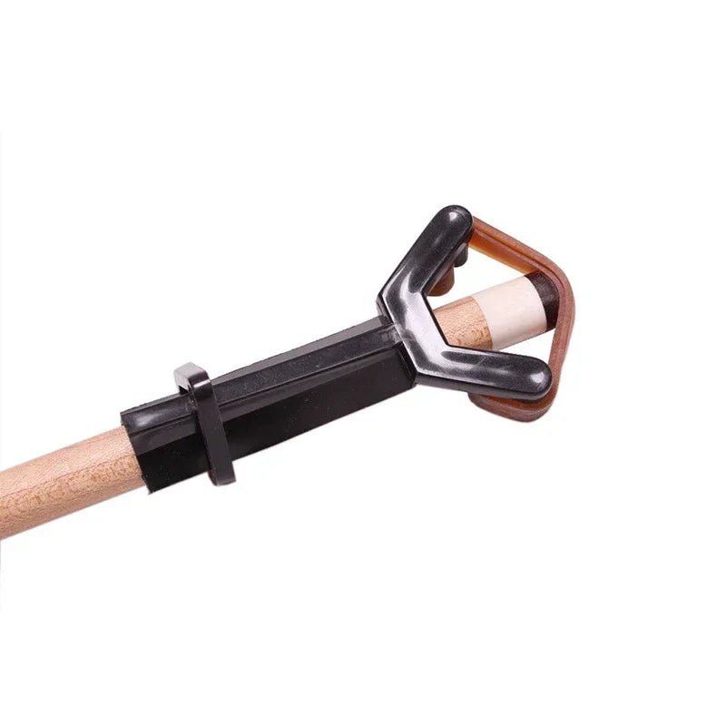 FanzyMarket pool cue tip clamp repair tool for billiards and snooker, plastic fastener for cue tip repair, 90x45 mm.