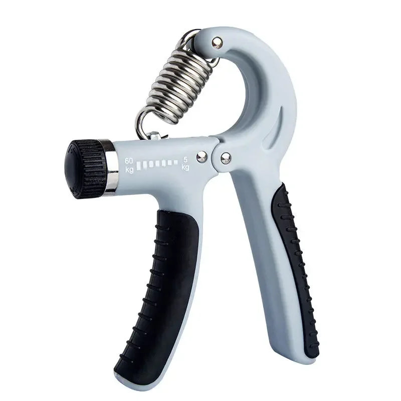 FanzyMarket adjustable hand gripper for forearm strength, featuring black design and 10–60 kg resistance for fitness training.
