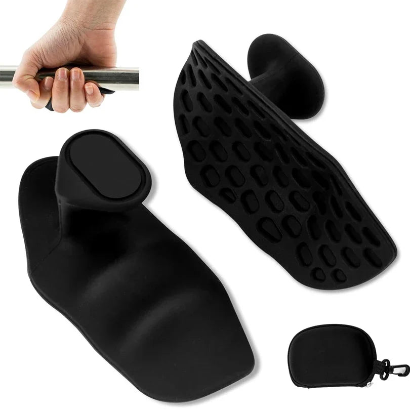 FanzyMarket finger trainer grip strengthener in grey with carrying bag, palm grip hand exerciser for gymnastics and cross training.