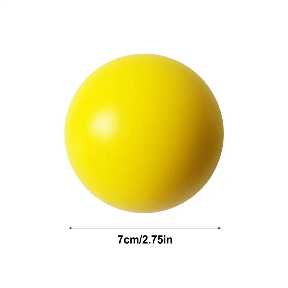 FanzyMarket heart-shaped finger grip strength trainer squeeze ball for hand exercise and stress relief, 2.76 inches in diameter.