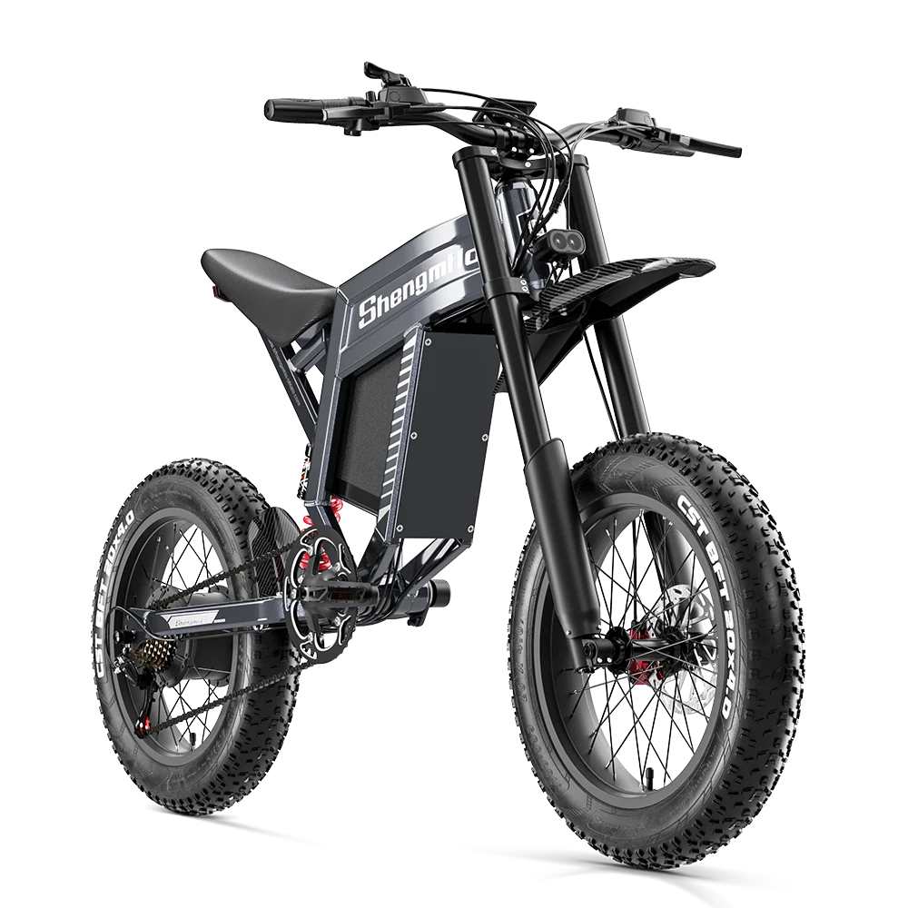 FanzyMarket adult 1500W electric fat-tire mountain ebike with 20-inch wheels, lithium battery, high-speed and long-range capabilities.