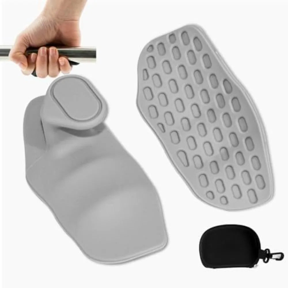 FanzyMarket black silicone finger grip strengthener for hand exercise, portable and breathable, ideal for dumbbell and weight training.