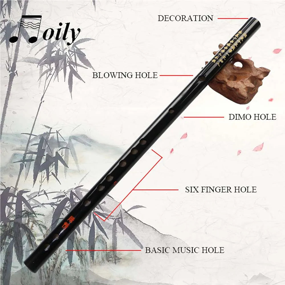 FanzyMarket transverse bamboo Dizi flute for beginners in G key, 56 cm, with natural bamboo finish, ideal for musical instrument enthusiasts.